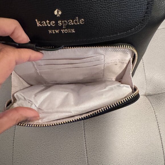 KATE SPADE Darcy grain leather black backpack New with tags - Picture 6 of 12
